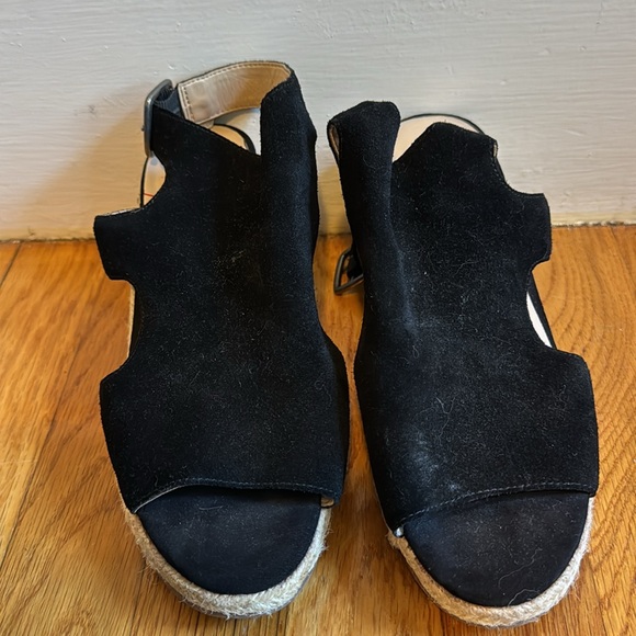 SOLE SOCIETY BLACK WEDGES SIZE 7.5 - Picture 3 of 3